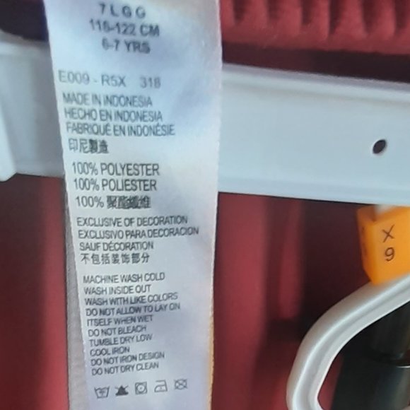 Red and Grey Nike Track Pants Kids Size 7 - Picture 6 of 6